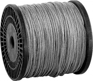 Трос ЗУБР стальной, DIN 3055, оцинк. сталь в оплетке ПВХ, синтетическая сердцевина, d=4/5мм, L=200м