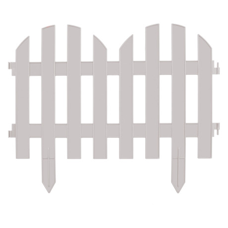 Забор декоративный "Романтика", 28 х 300 см, белый, Palisad