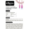 FORZA Кабель для зарядки Конфетти Micro USB, 1м, 1.5А, цветная подсветка, 3 цвета, пакет