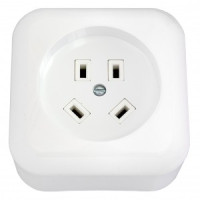 Bylectrica роз. штепсельная для электроплит (РШ) 3P+PE ОУ 32А 440В РА32-005 пласт бел(вилка В32-003)