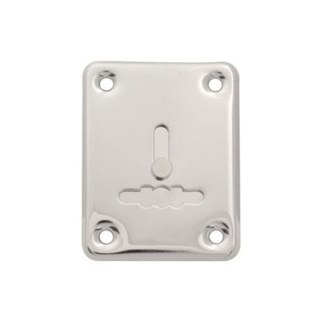 Накладка под сувальду DP-S-01-CR со Шторкой (Хром) прямоугол. Apecs  (1штука!)  \20