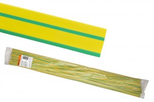 TDM ТУТнг 30/15 термоусадка ТУТ жел.-зел. длина 1м (25 м/упак) (25!) SQ0518-0280