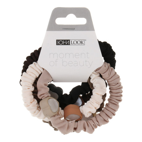 ЮНИLOOK Резинки для волос 5шт, d6см, полиэстер, пластик, ACS25-15