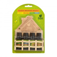 Набор эфирных масел эвкалипт+сосна+лимон+пихта 4 масла по 10 мл 33411 Банные штучки