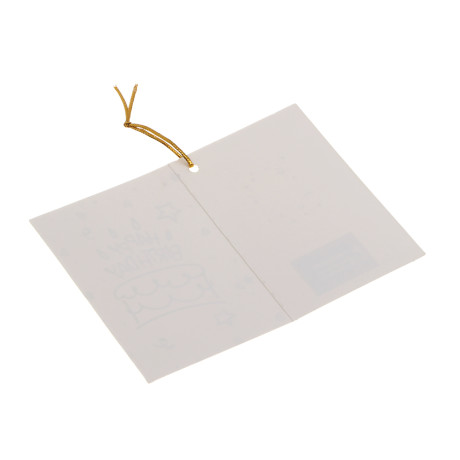 Открытка бирка, 6,7x9,4 см, бумага, микс дизайнов