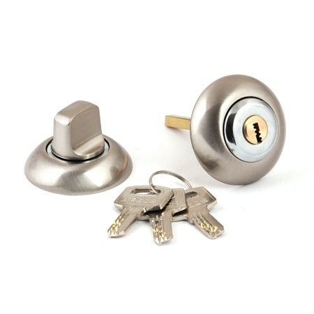 Фиксатор WC-K-0803-NIS Megapolis (мат.никель) С ЗАМКОМ! Apecs  \8