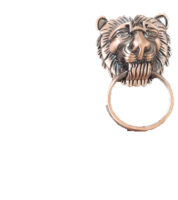 Ручка мебельная металл Лев 4 бронза 170мм