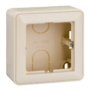 Systeme Electric W59 кор.-переходник с рамкой ОУ 1 мест. слон. к. КП-152-28 (10!)