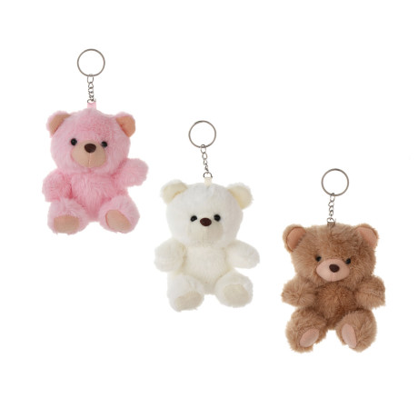 ИГРОЛЕНД Игрушка мягкая "Мишутка" 13 см, с подвесом, полиэстер, 3 цвета