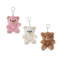 ИГРОЛЕНД Игрушка мягкая &quot;Мишутка&quot; 13 см, с подвесом, полиэстер, 3 цвета