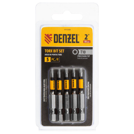 Бита T10x50, 5 шт. Denzel