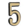 Цифра дверная самоклеющаяся пластик 5,5 см