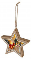 ЭРА фигура новогодняя Звездочка подвес 15 см 2хАА ENGDS-4L 60478