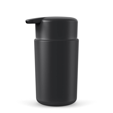 Диспенсер для жидкого мыла Flux, 250мл, черный графит, 7,5х7,5х14,5см