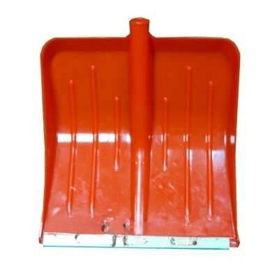 Лопата снеговая пласт с планк 430х490 МЕТЕЛИЦА ЛЮКС d32 КРАСНАЯ (10)