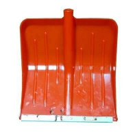 Лопата снеговая пласт с планк 430х490 МЕТЕЛИЦА ЛЮКС d32 КРАСНАЯ (10)