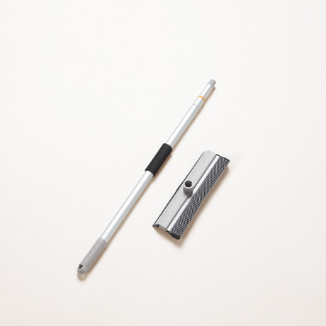 VETTA Окномойка с телескопической ручкой 111см, с резин.держателем, серая, арт.KFC010