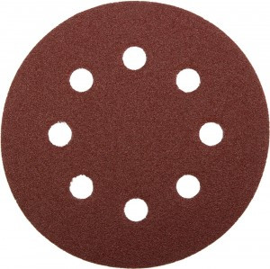 Круг шлифовальный ЗУБР "МАСТЕР" универс, абразив бумага на велкро основе, 8 отверст, Р60, 125мм,5шт