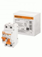 TDM автоматический выкл. с мех. блок. (байпас) ВА47-29Б 1Р+1Р 25А 4,5кА х-ка C SQ0206-0402