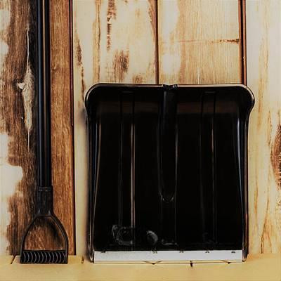 Лопата снег. пласт с планк  370х380 Умка d32 черн. (10)