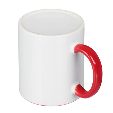 Кружка для сублимации 330мл, цвет красный, керамика
