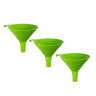 Набор воронок 3шт, пластик, d8см, 2 цвета