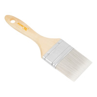 Кисть плоская для лаков &quot;Евро&quot; 2.5&quot;, искусственная щетина, деревянная ручка MTX