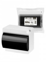 TDM бокс (корпус) пластик КМПн 6/8 мод. с дверцей наружный, опломбировка БЕЛЫЙ, Народный SQ0907-0603