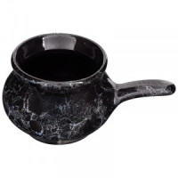 Кокотница Новарусса 0,25л, вуаль, черная (кратность 18!!!) керамика, 108799