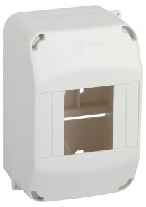 ЭРА SIMPLE бокс (корпус) пластик КМПн 1/4 мод. без крышки, наружный, опломбировка