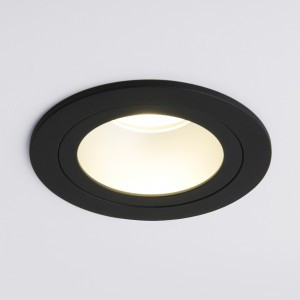 Elektrostandard св-к встр. 122 MR16 GU10 92х92х44 серебро/черный алюм a053354