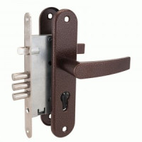 Рязань ЗВ 4-31/55. РФ.55-002.У4 без ц/мех. б/о медный антик 78930 Замок врезной с/руч (12)