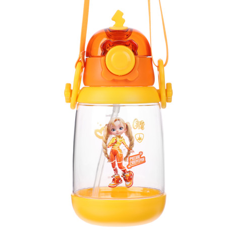 BY Русские Супергерои Бутылка детская с поильником, 8.5x19см,520мл,"Заря" PC, PP, силикон