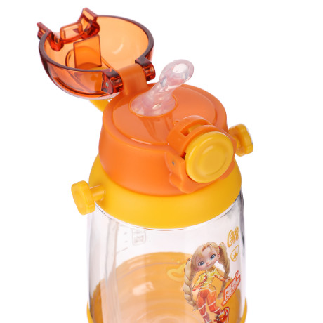 BY Русские Супергерои Бутылка детская с поильником, 8.5x19см,520мл,"Заря" PC, PP, силикон
