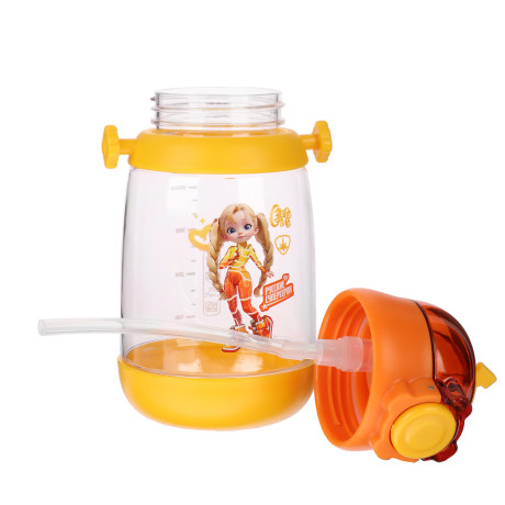 BY Русские Супергерои Бутылка детская с поильником, 8.5x19см,520мл,"Заря" PC, PP, силикон