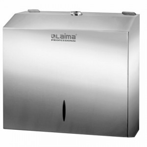 Диспенсер для полотенец LAIMA PROFESSIONAL INOX, (H3), V(ZZ), нержавеющая сталь, зеркальный, 605697