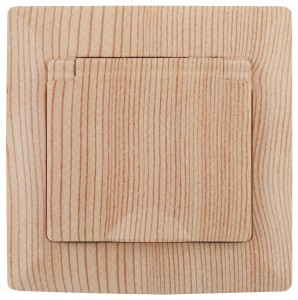 ЭРА Intro Solo роз. СУ 1 мест. земля крыш, 16А, сосна 4-203-11 53665