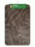 Коврик для ванной 50x80см Albero коричневый(ворс 1,8см),19181/ Еврогарант