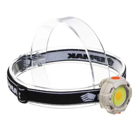 ЕРМАК Фонарь налобный, COB, 6 режимов, 500мАч, зарядка Type-C, пластик, красный свет, 53х34х53 мм