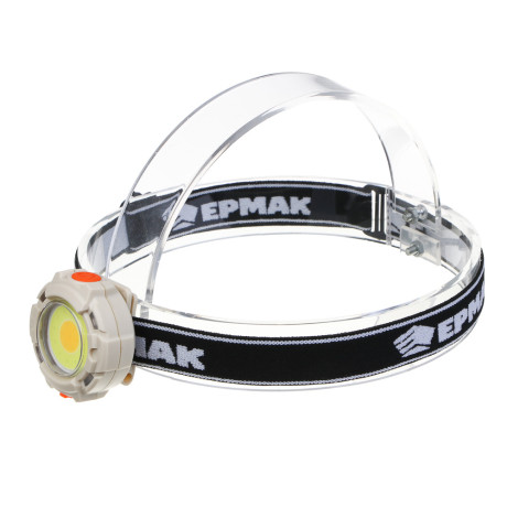 ЕРМАК Фонарь налобный, COB, 6 режимов, 500мАч, зарядка Type-C, пластик, красный свет, 53х34х53 мм