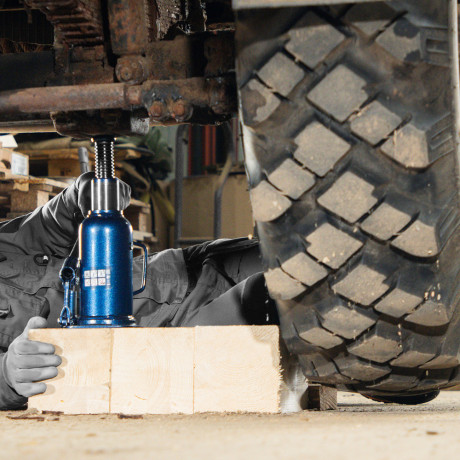 Домкрат гидравлический бутылочный, 16 т, h подъема 227-457 мм Stels