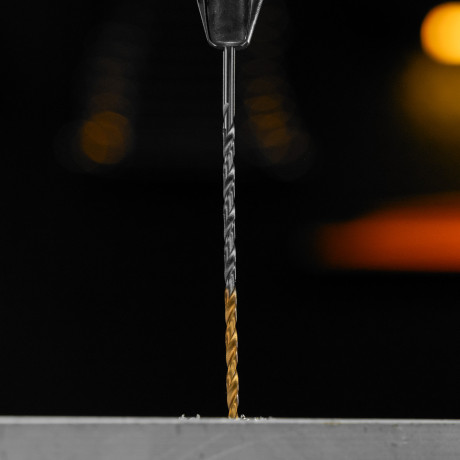 Сверло спиральное по металлу 3 х 100 мм, Р6М5, Golden Tip, удлиненное, 2шт. Denzel