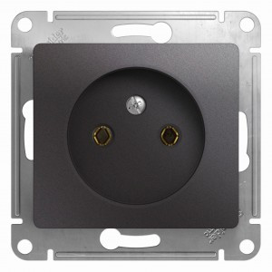 Systeme Electric GLOSSA мех. роз. СУ 1 мест. графит (пл.осн.) GSL001341 (5!)