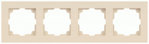 ЭРА Intro Accent рамка СУ 4 мест. слоновая кость 6-504-02