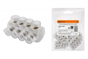 TDM Клеммная колодка д/сетей уличного освещ-я КСУ-3(КЕ10.504) 4x(10-50AL/2,5-35Cu) (10!) SQ0581-0003