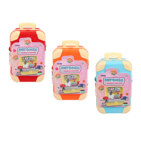 ИГРОЛЕНД Питомец с акс. в чемодане PP, ABS, 10х16х6,5 см