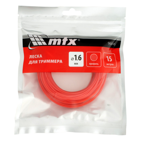 Леска для триммера круглая 1,6 мм х 15 м MTX