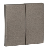 EKF Валенсия лиц. панель выкл. 2 кл. проходн. 10А графит Al/Cu (корпус PC) ESV10-L-027-60