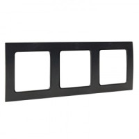 EKF Стокгольм рамка 3 мест. черная (PC) EAM-G-302-30