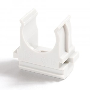 Промрукав крепеж-клипса Полистирол БЕЛАЯ d40 (15/300 уп/кор) цена за 1 шт 02740б